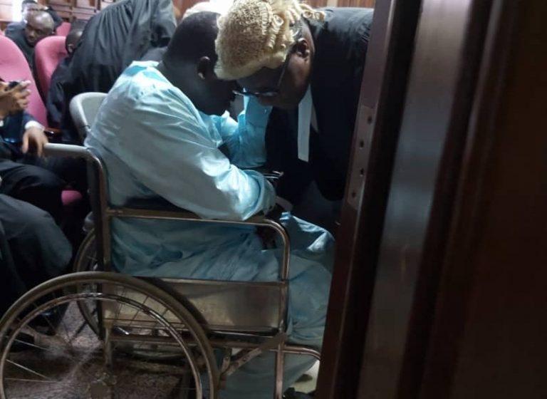 Drama as Maina goes to court in wheelchair, court rules on bail application