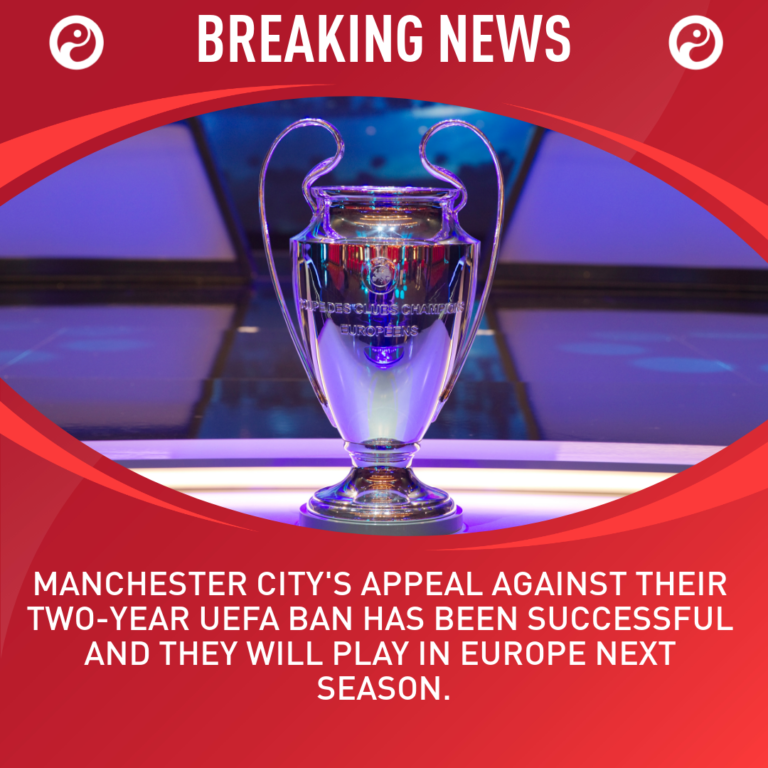 Man City Ban Overturned