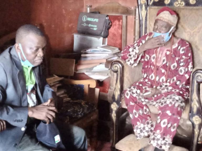 [Ondo LGA 2020 Election]: Elder Ayodele visits Regent of Afin Akoko, Others