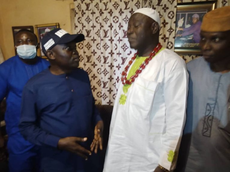 [Ondo 2020 LGA Election]: Elder Ayodele visits Oba Olusegun Atibioke JP, Olubaram of Ibaram Akoko, and Others