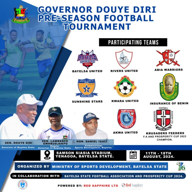 Gov Douye Diri Pre-Season Football Tournament: Organisers Hold Draws, Pre-Match Meeting