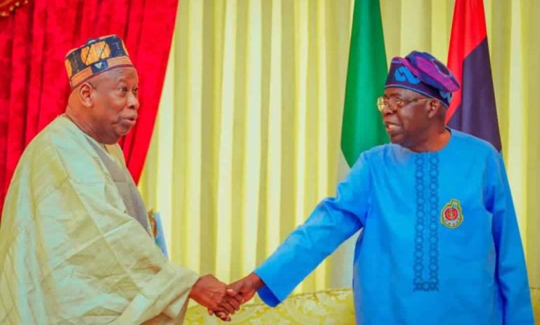Help Us Pay APC’s ₦‎8.9 Billion Election Bills” – Ganduje Tells Tinubu