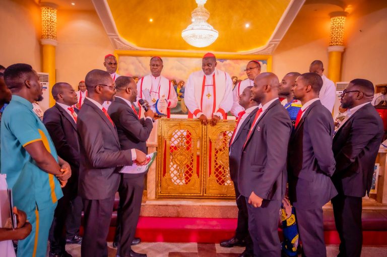 Young Men’s Fellowship of Abuja Archdiocese Honours NCPC Boss In A Grand Style (PHOTOS)