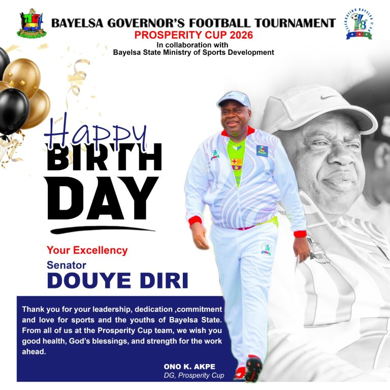 Prosperity Cup Organizers Conratulate Gov. Douye Diri On 67th Birthday
